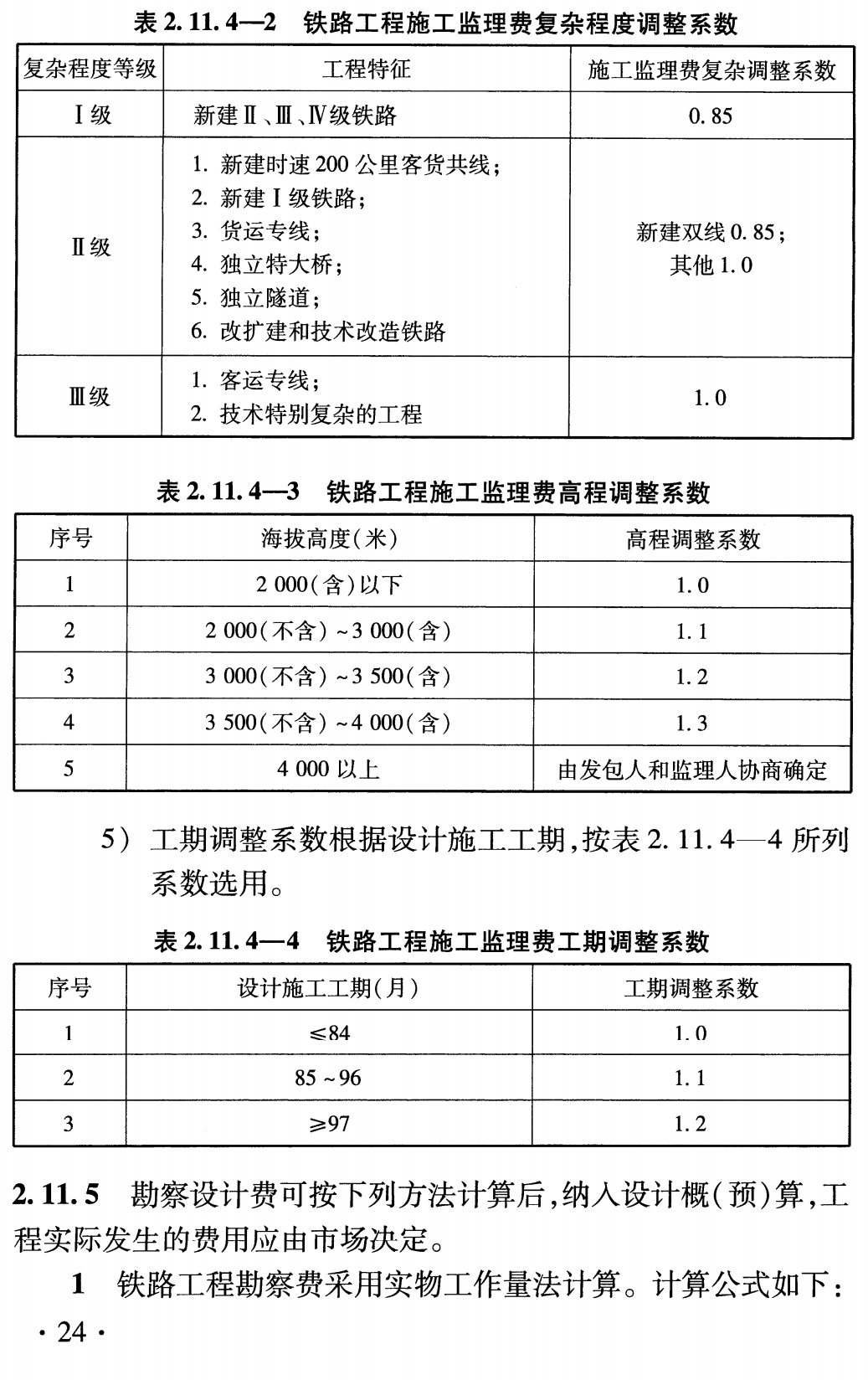 《铁路基本建设工程设计概（预）算费用定额》（TB10811-2024）【全文附高清无水印PDF版下载】3