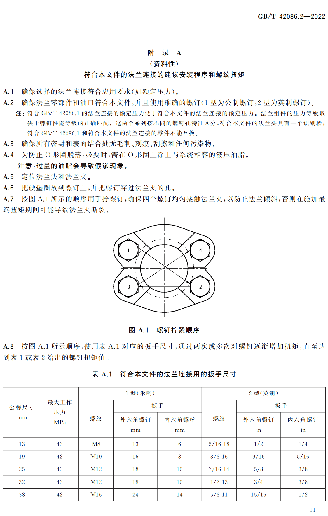 《液压传动连接法兰连接第2部分：42MPa、DN13～DN76系列》（GB/T42086.2-2022）【高清无水印PDF版下载】2
