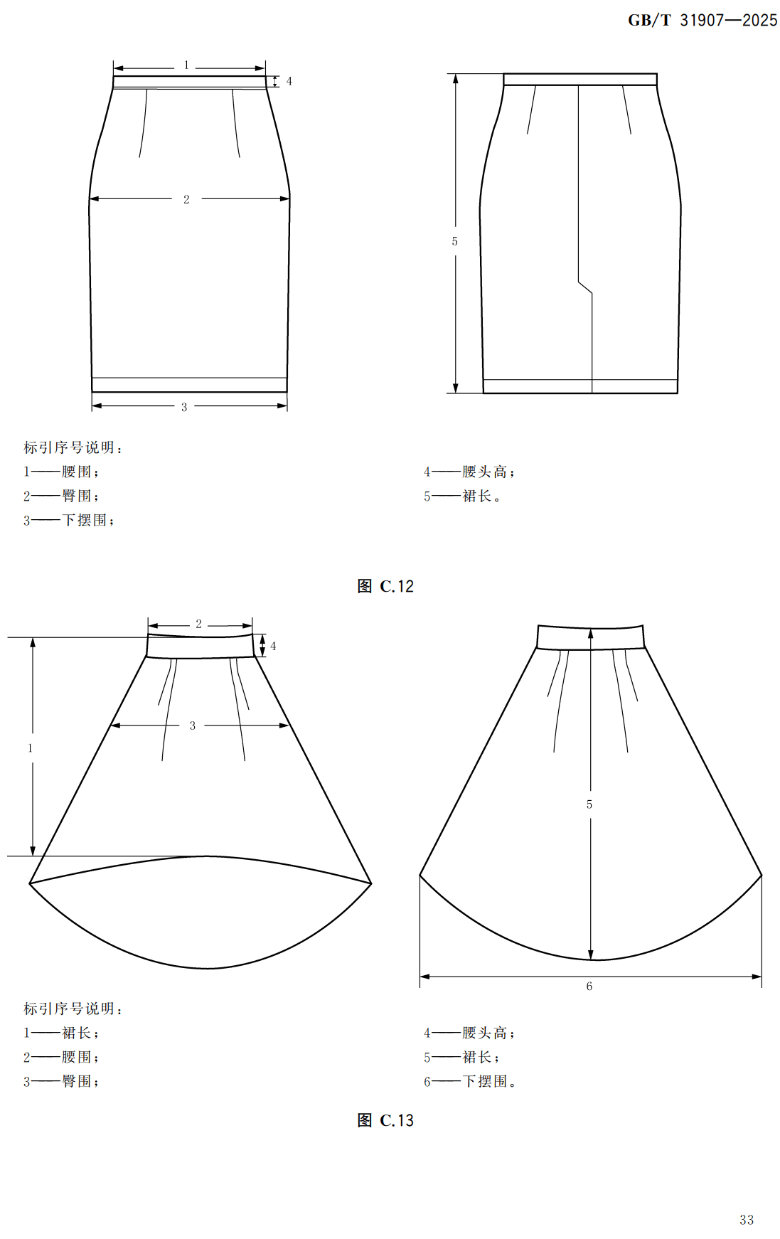 《服装测量方法》（GB/T31907-2025）【高清无水印PDF版下载】2