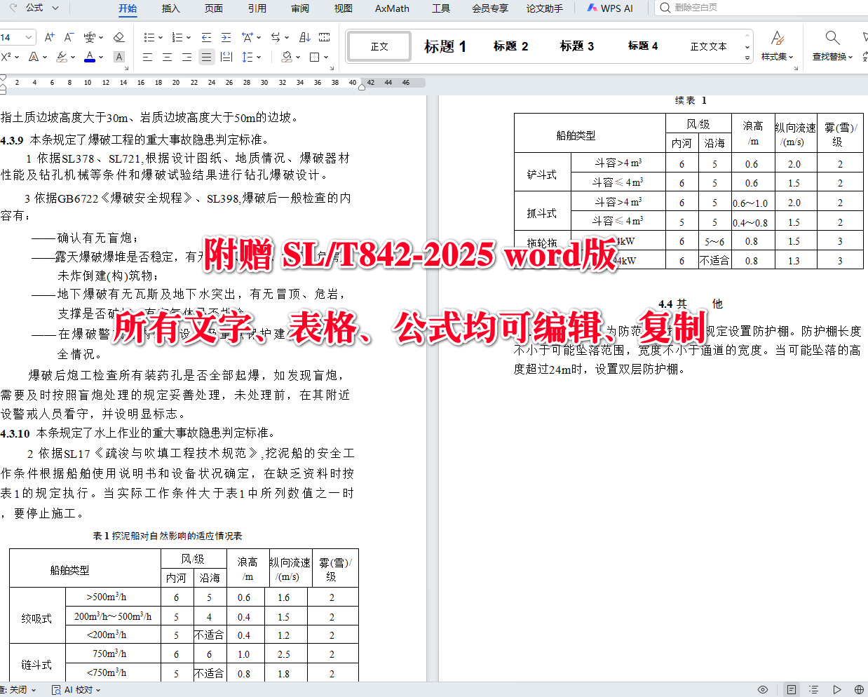 《水利水电工程生产安全重大事故隐患判定导则》(SL/T842-2025)【全文附高清无水印PDF+可编辑Word版下载】4