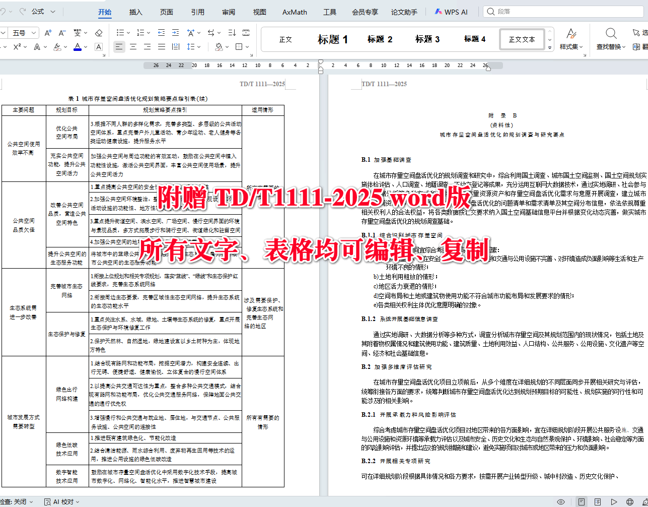《城市存量空间盘活优化规划指南》（TD/T1111-2025）【全文附高清无水印PDF+可编辑Word版下载】4